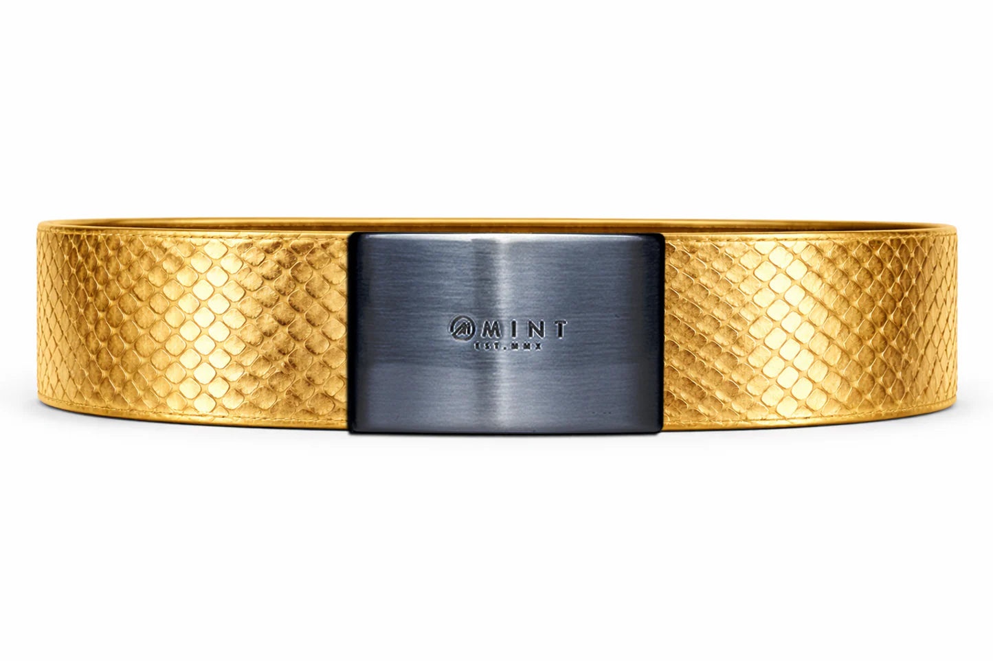 cobra belt with custom buckle