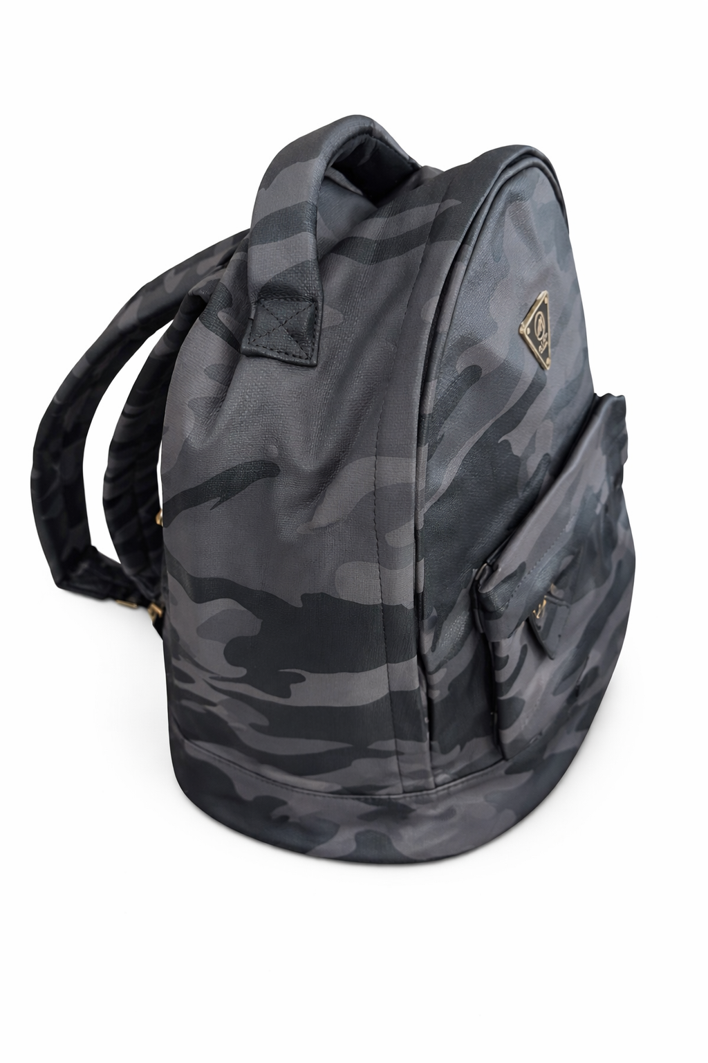 Gray Camo Backpack – Stylish Compact Everyday Bag