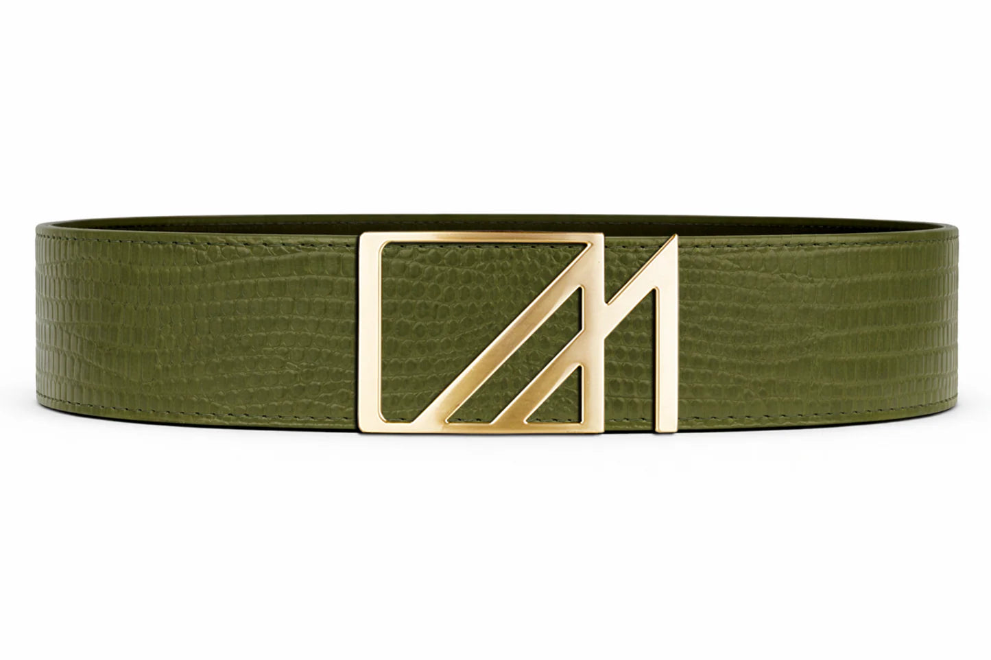 Lizard Belt with custom buckle