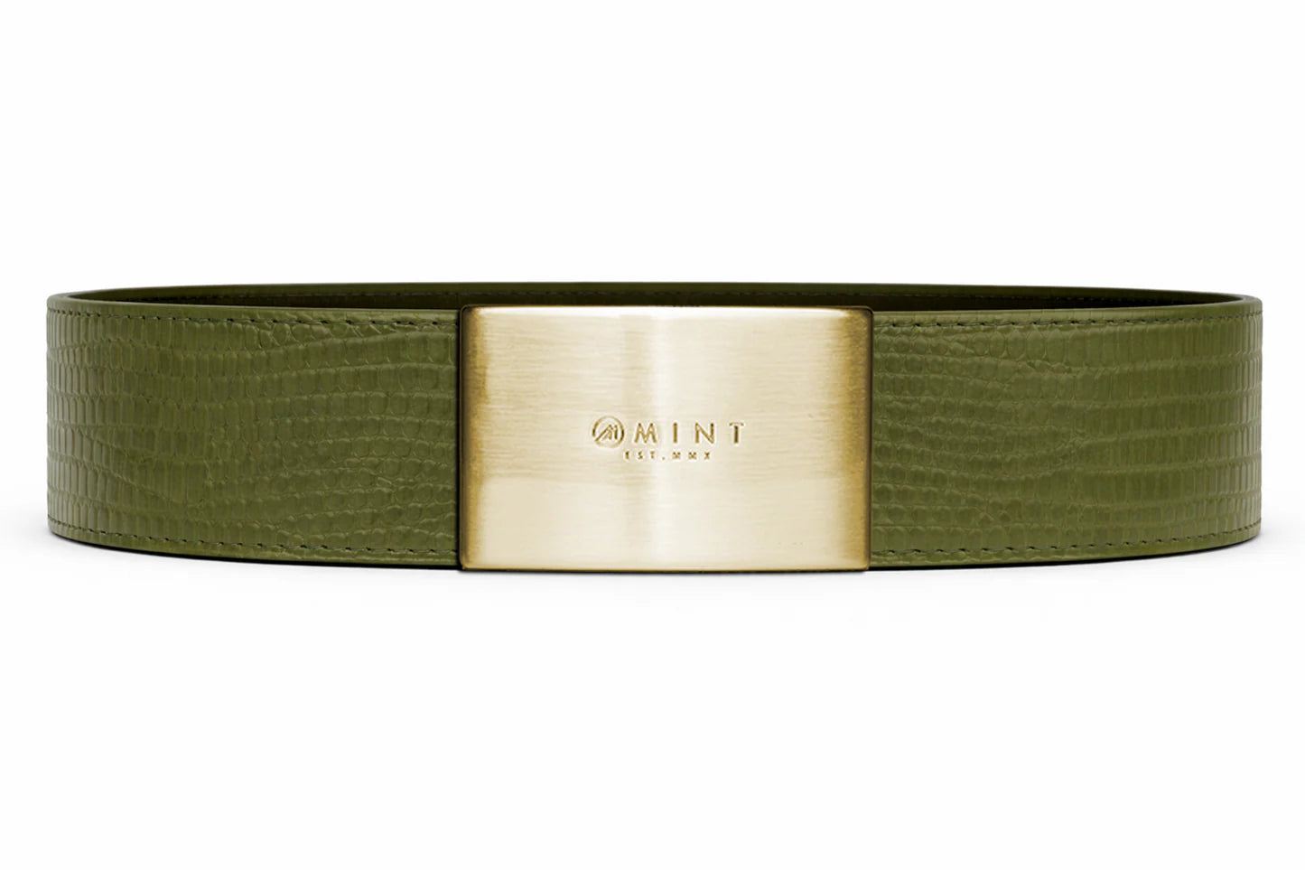Lizard Belt with custom buckle