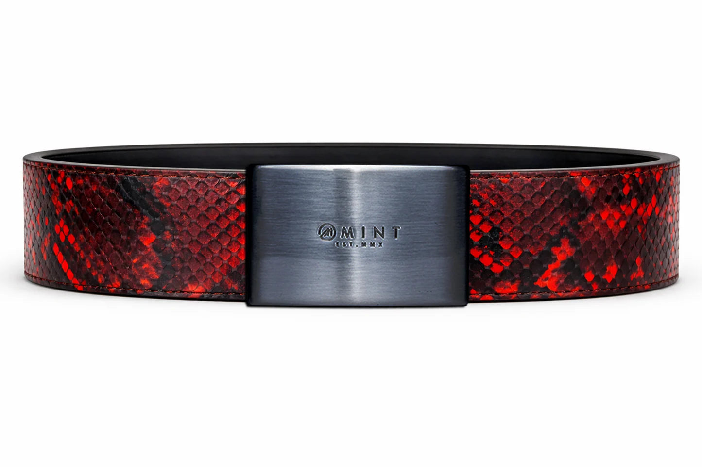 cobra belt with custom buckle