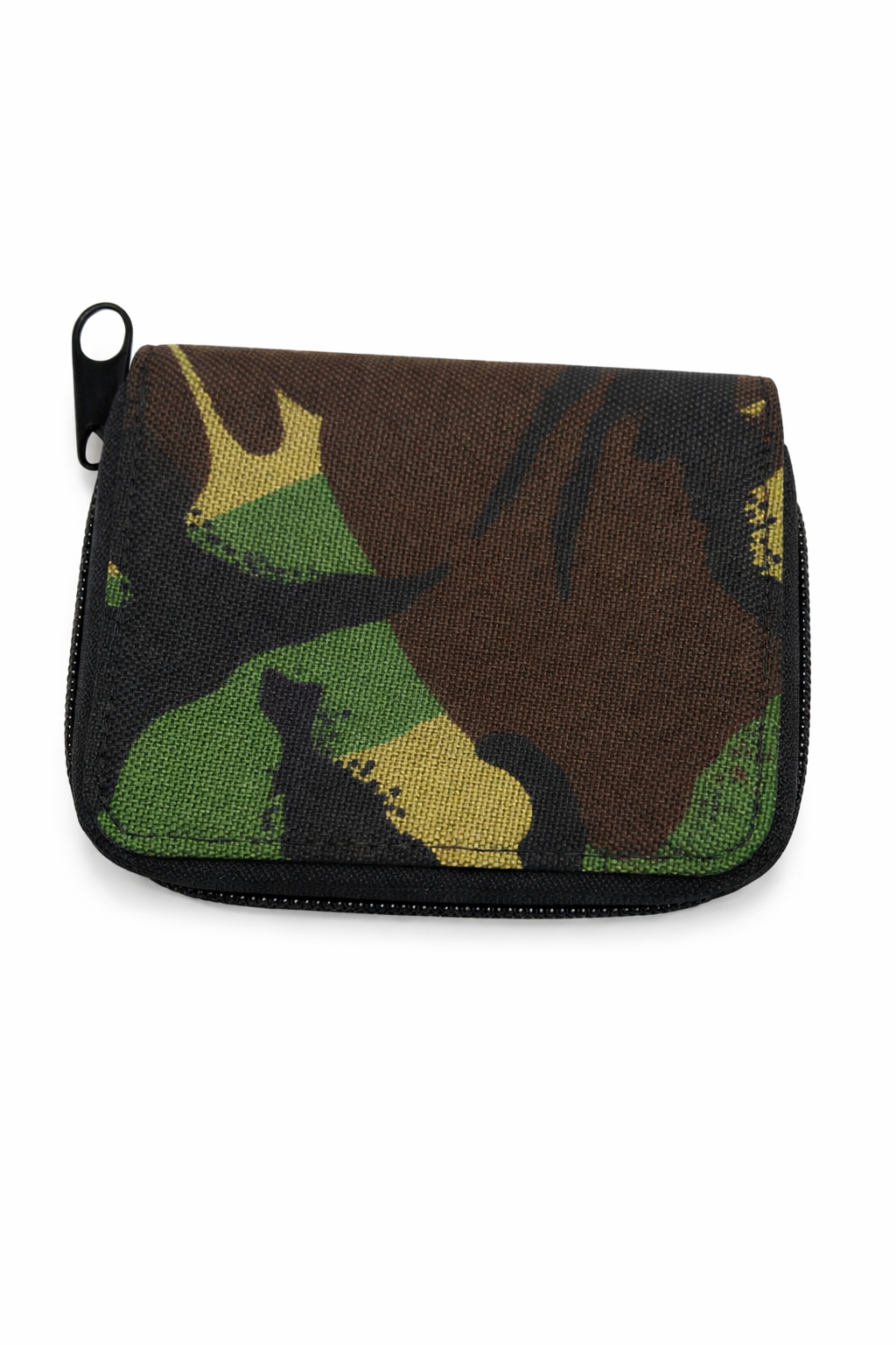 Nylon Zip Wallet – Green Camouflage Zip Around Wallet