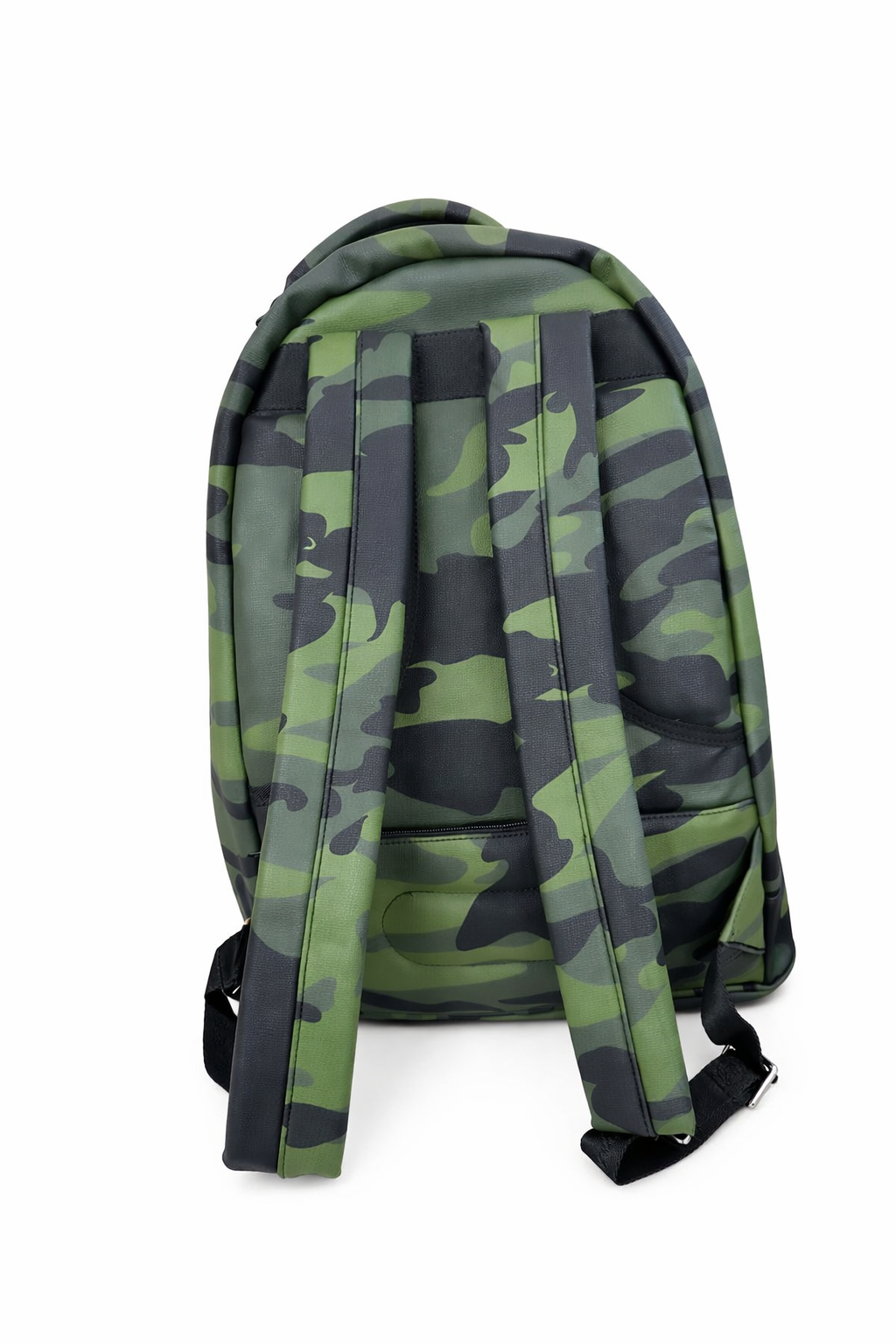Camo leather backpack - olive/Green