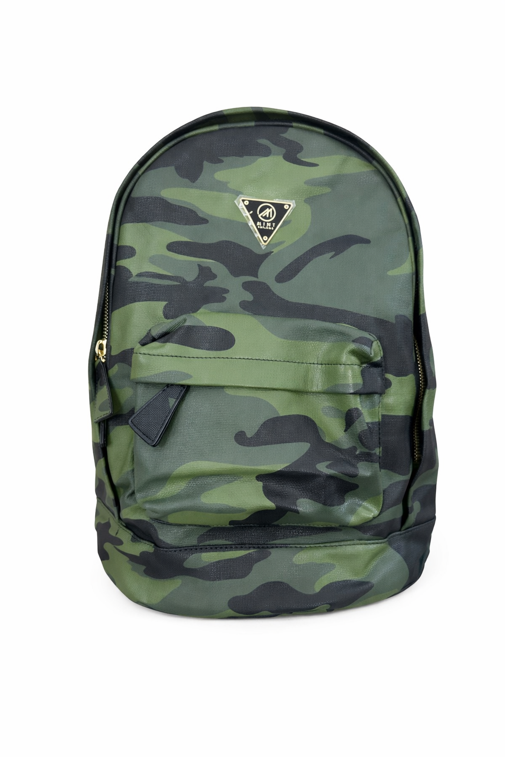 Camo leather backpack - olive/Green