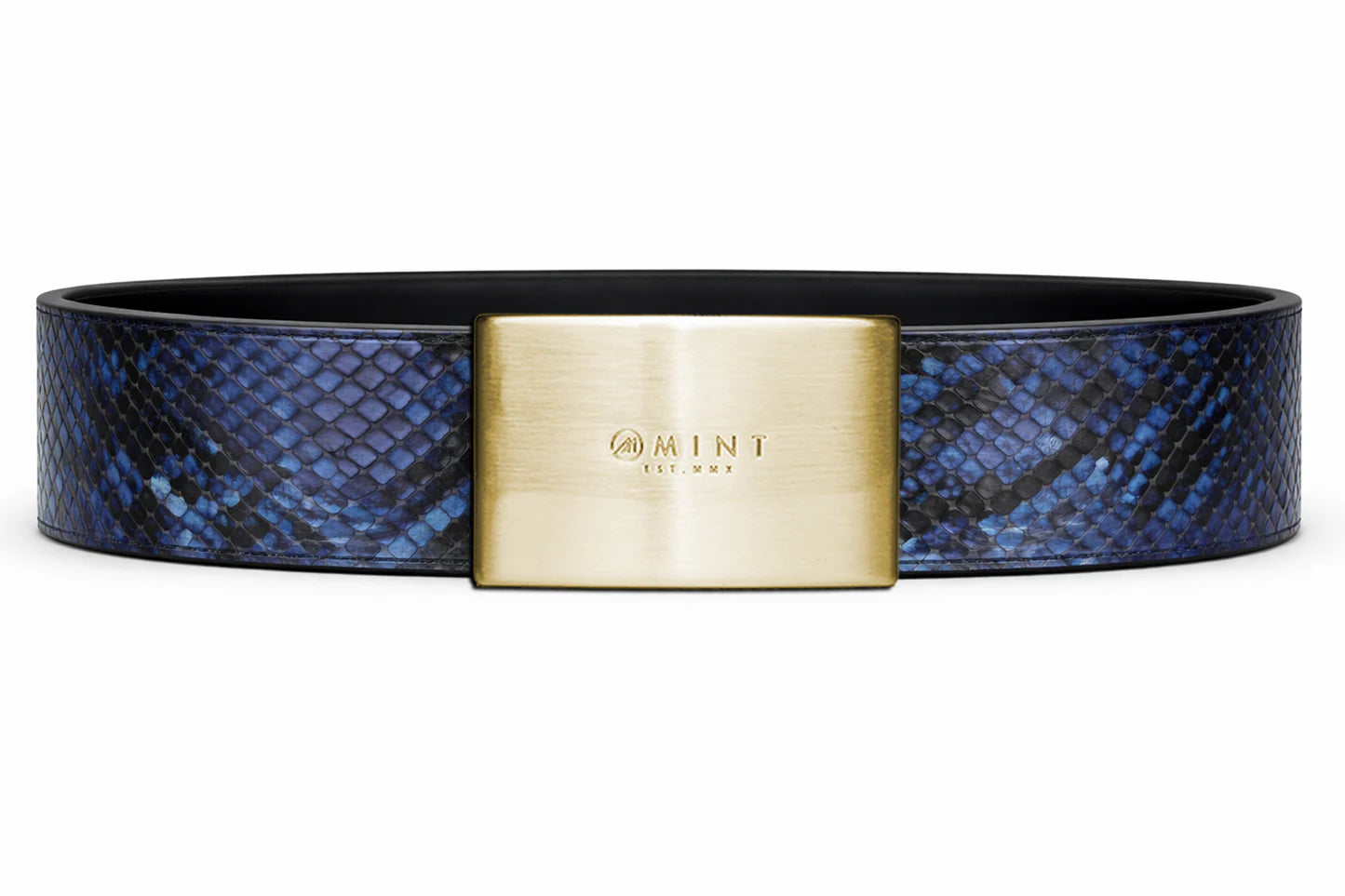 cobra belt with custom buckle