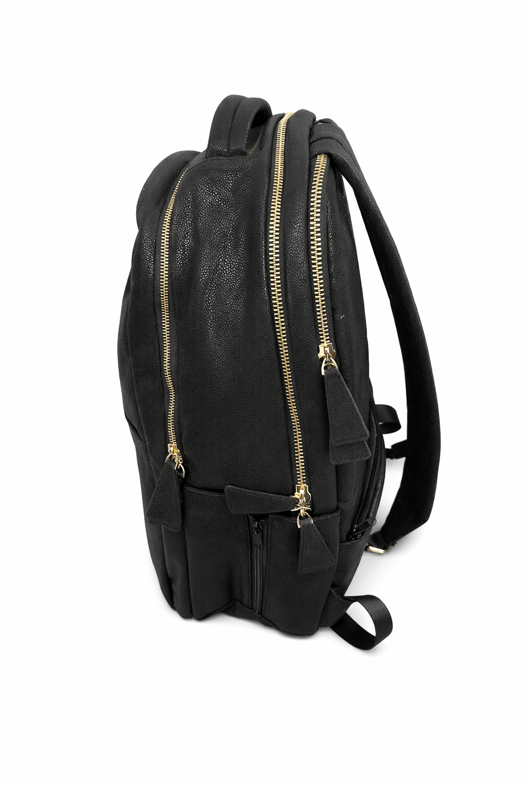 Stingray-Textured Leather Backpack – Premium Structured Design