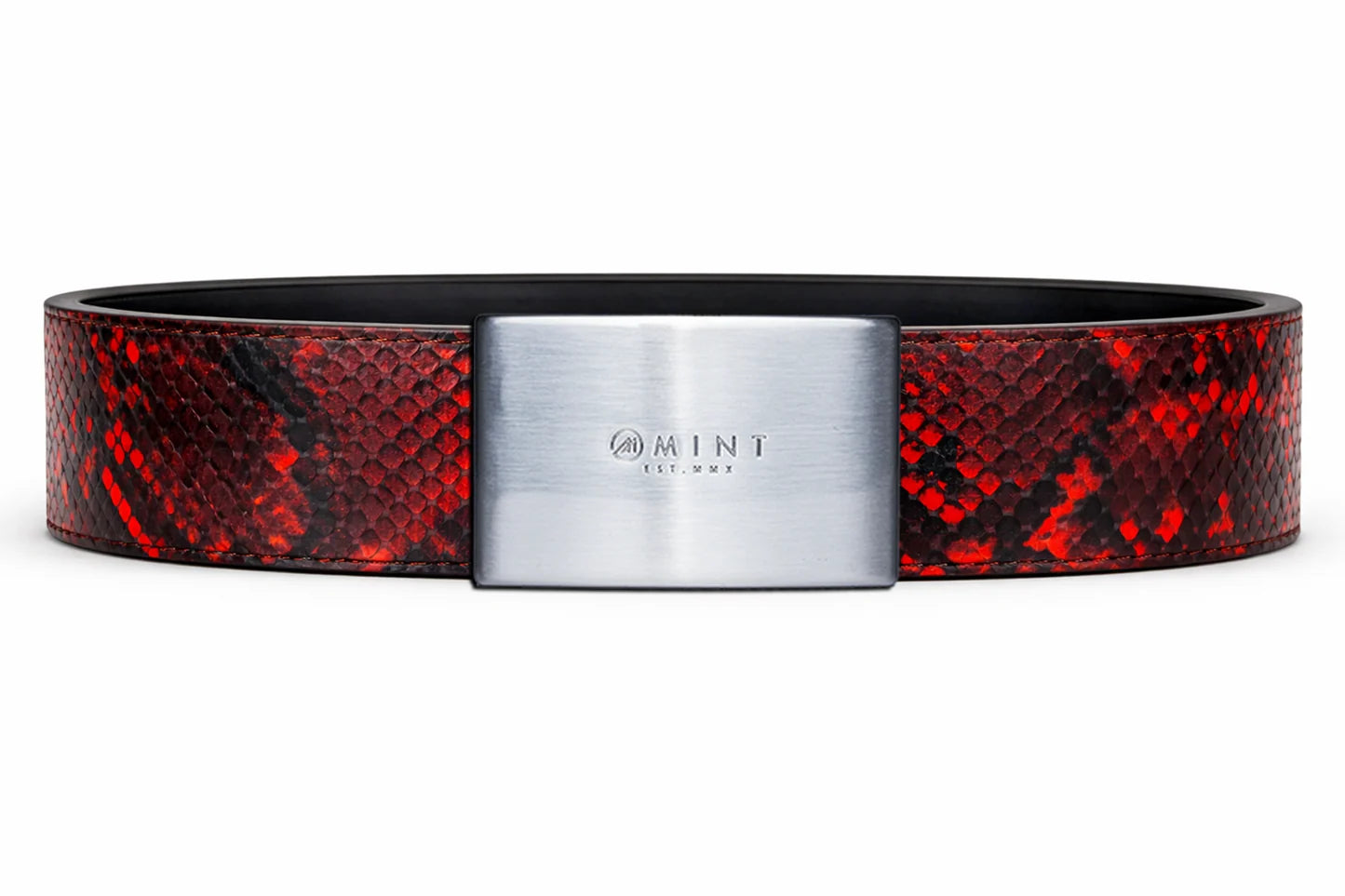 cobra belt with custom buckle