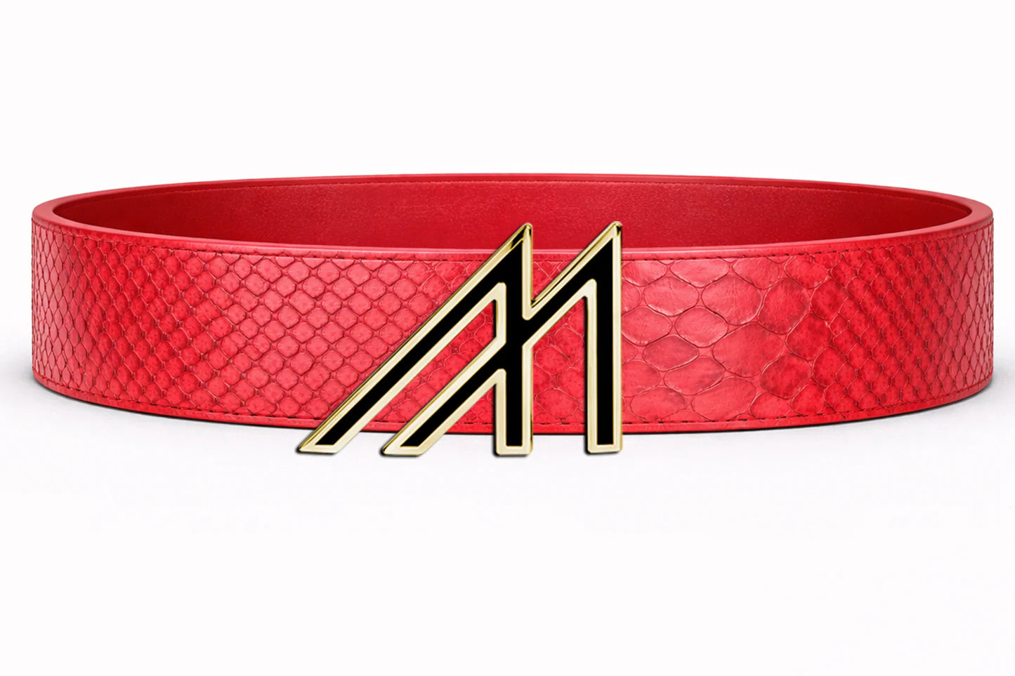 anaconda belt with Custom Buckle
