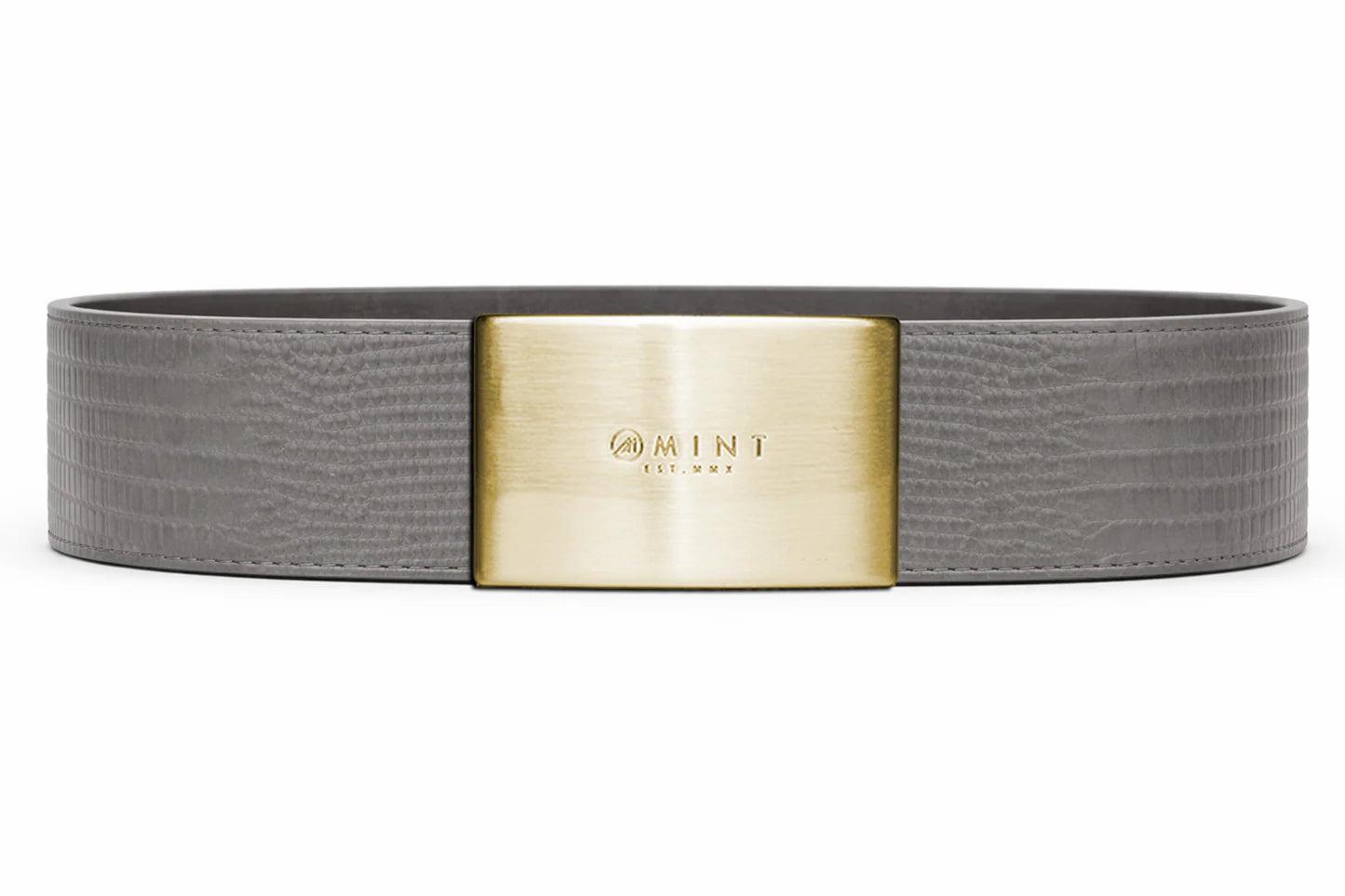 Lizard Belt with custom buckle