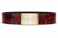cobra belt with custom buckle