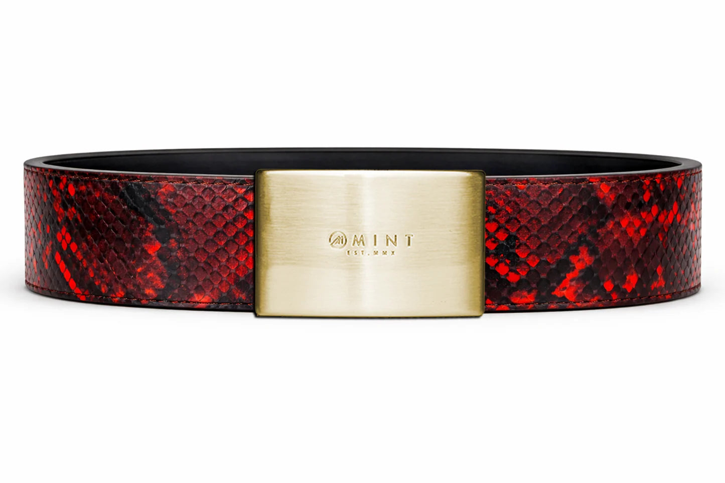 cobra belt with custom buckle