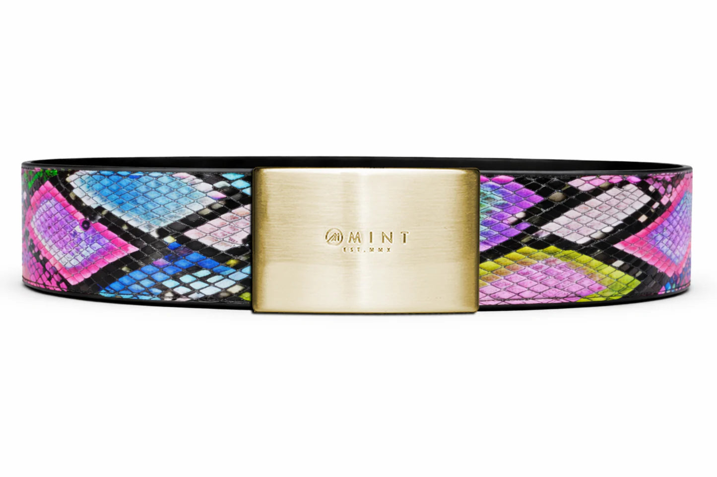 cobra belt with custom buckle