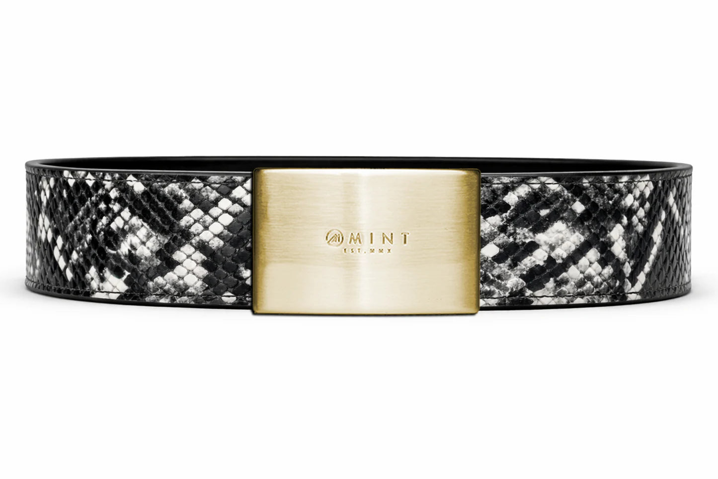 cobra belt with custom buckle