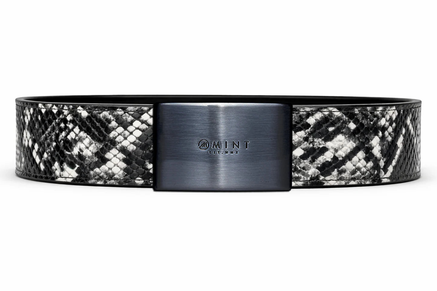 cobra belt with custom buckle