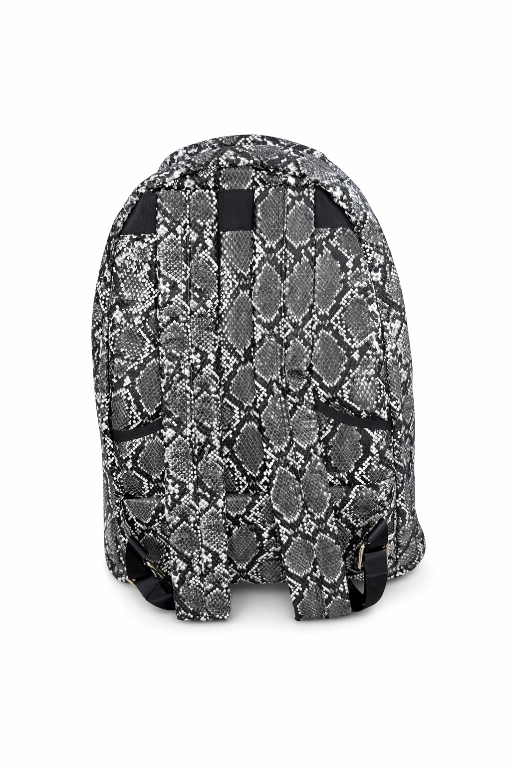 Cobra Leather backpack - Black & Grey Snakeskin Design