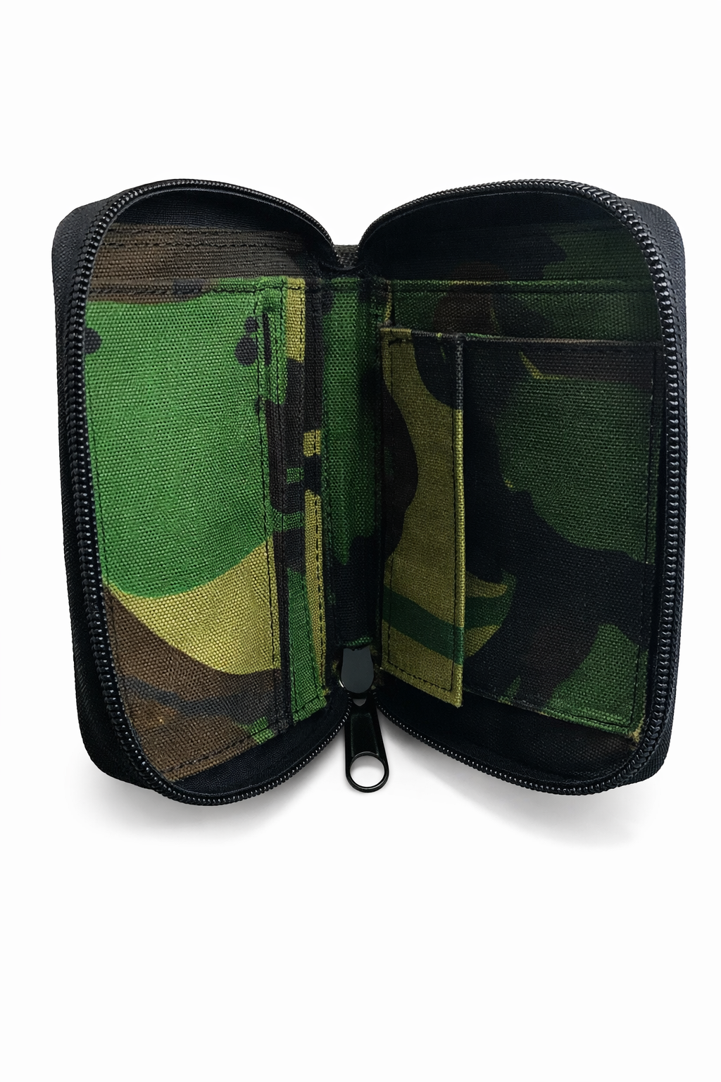 Nylon Zip Wallet – Green Camouflage Zip Around Wallet