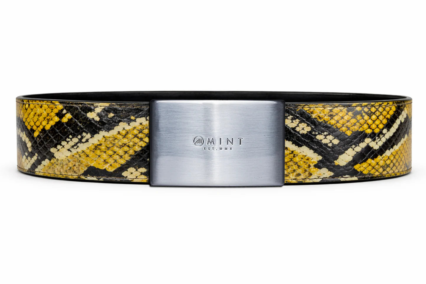 cobra belt with custom buckle