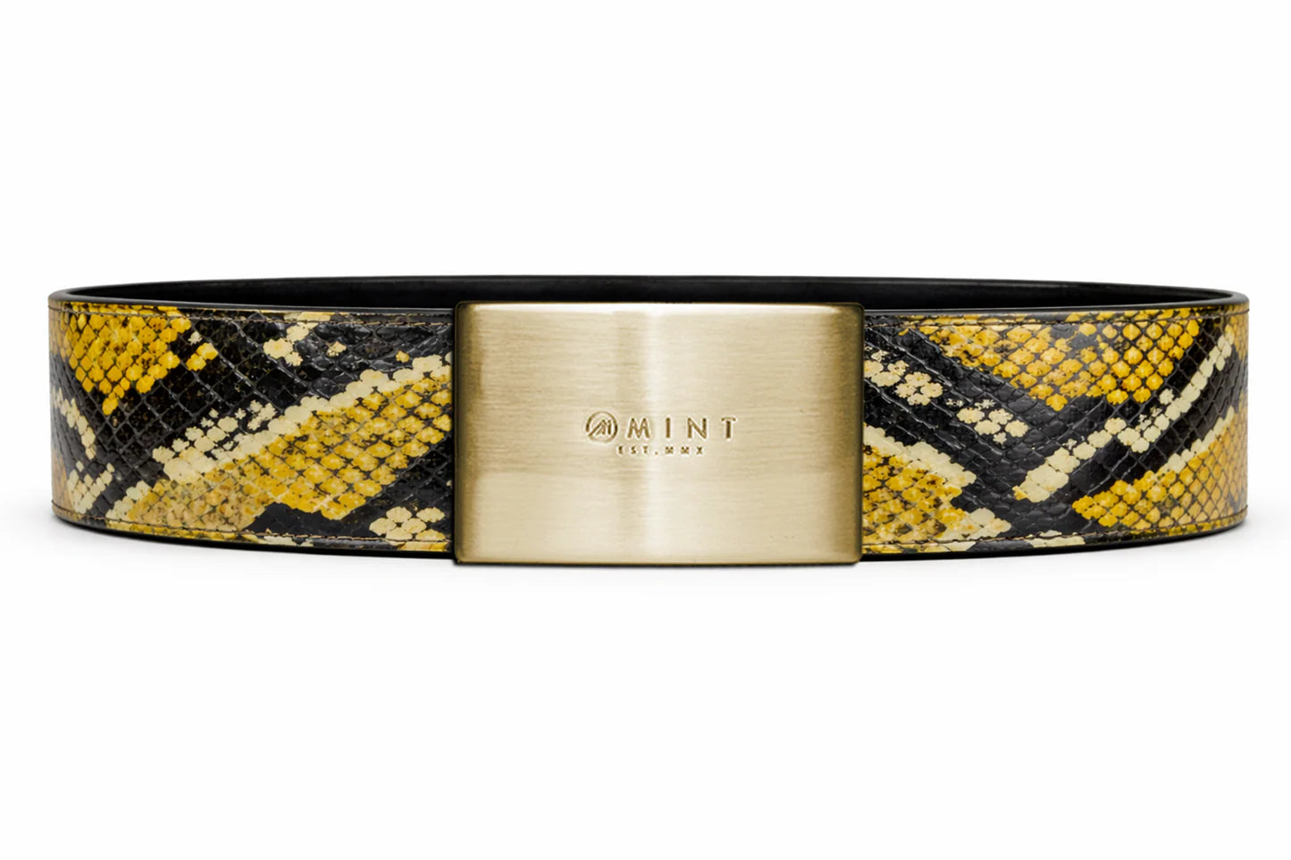 cobra belt with custom buckle