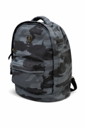 Navy Camo leather Backpack – Stylish Compact Everyday Bag