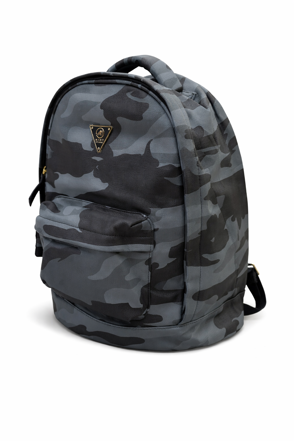 Navy Camo leather Backpack – Stylish Compact Everyday Bag