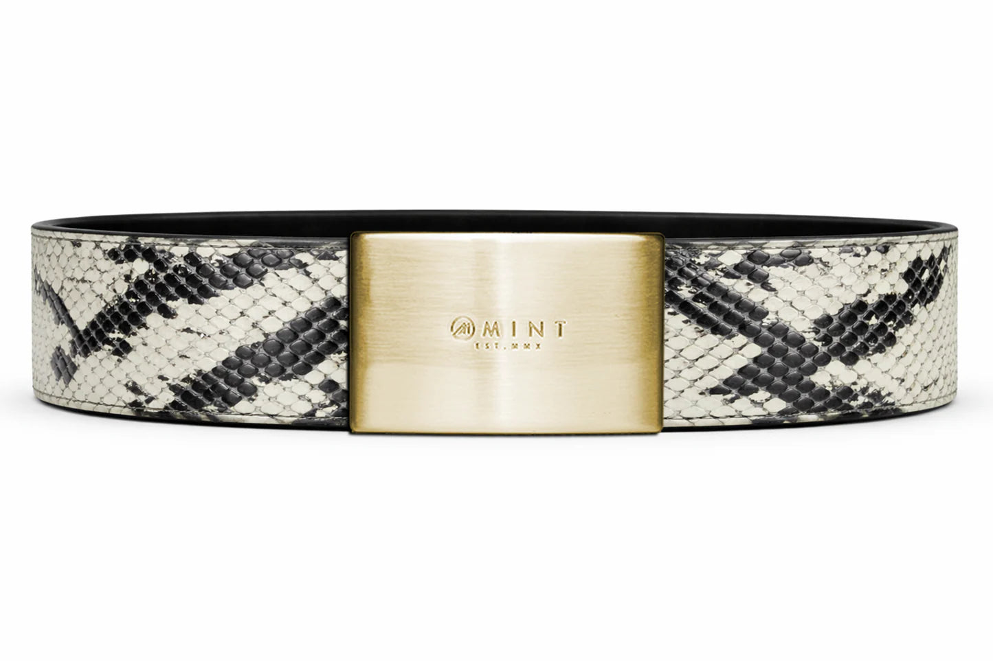 cobra belt with custom buckle