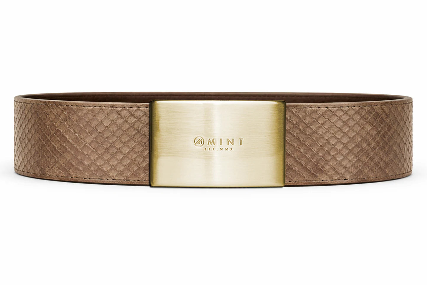 cobra belt with custom buckle