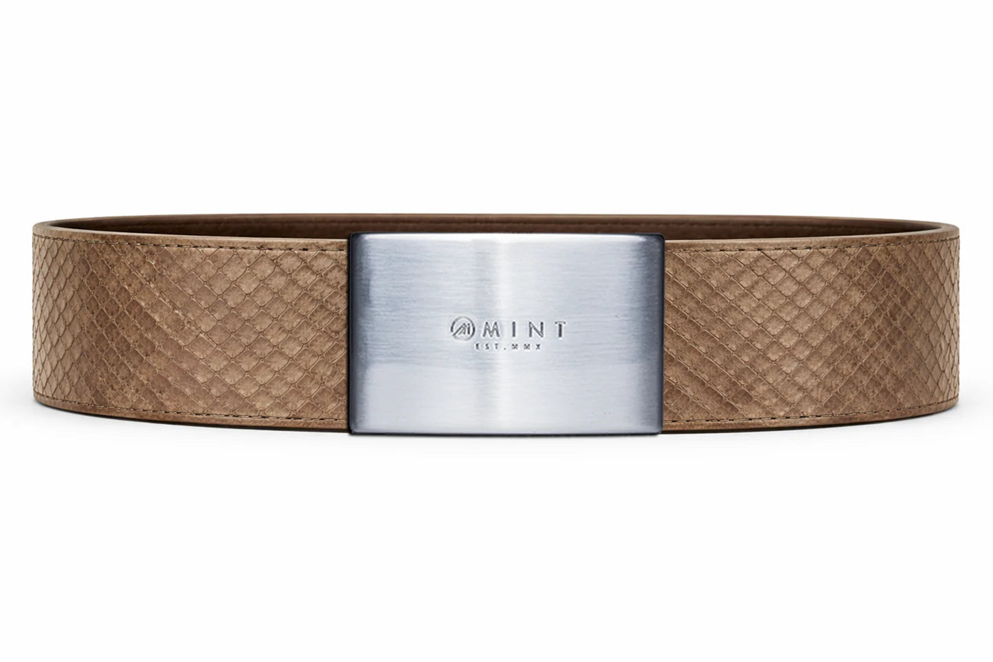 cobra belt with custom buckle