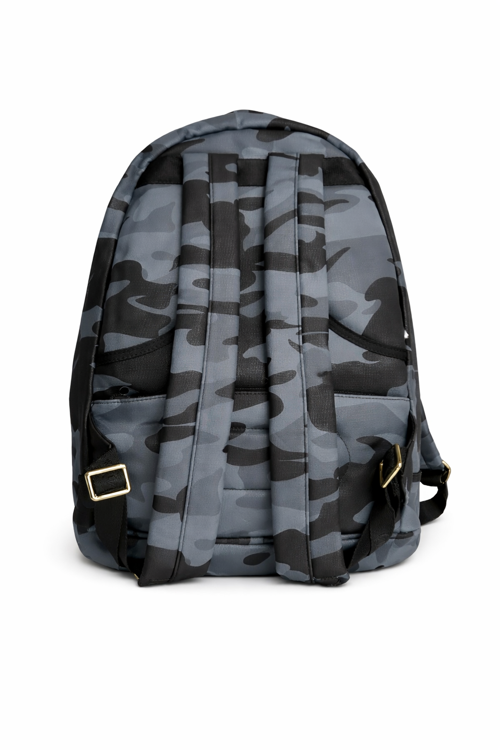 Navy Camo leather Backpack – Stylish Compact Everyday Bag