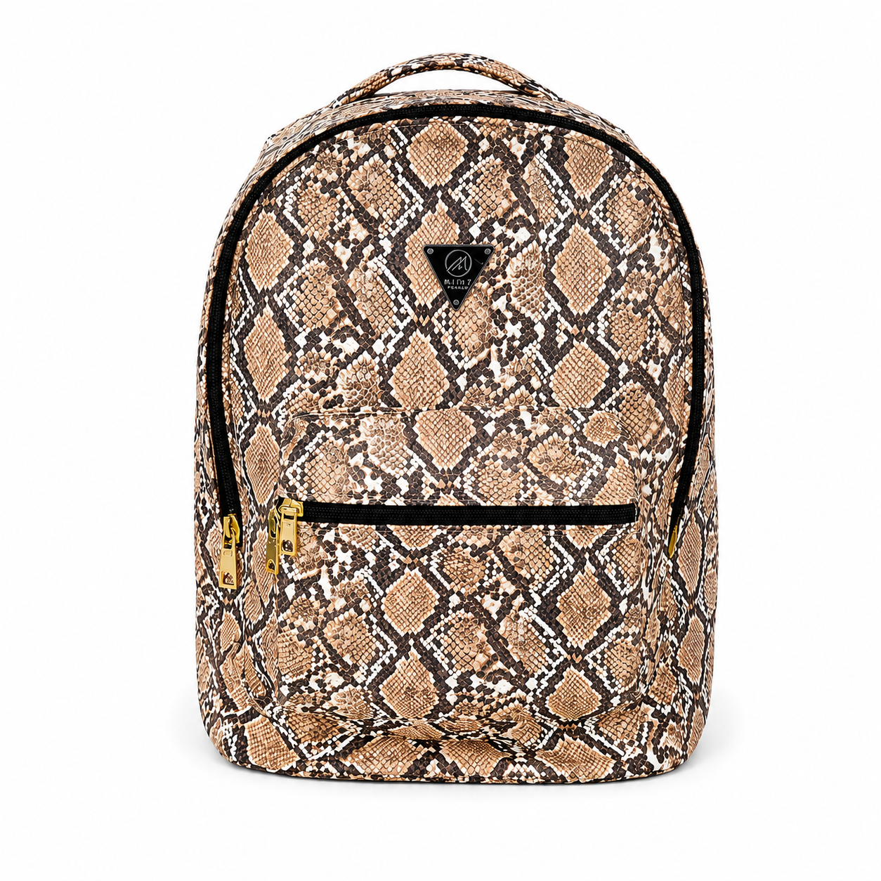 Cobra leather Backpack - Tan premium snakeskin design