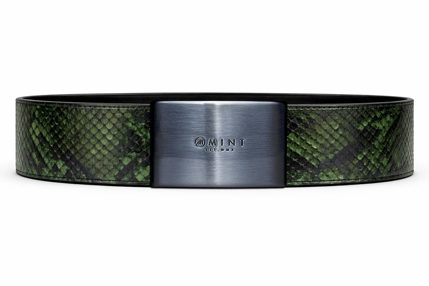 cobra belt with custom buckle