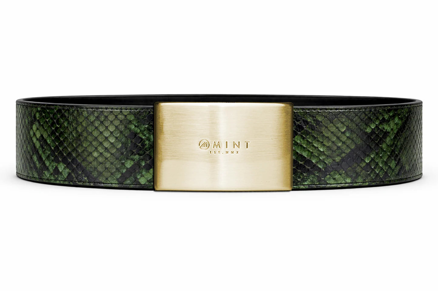 cobra belt with custom buckle