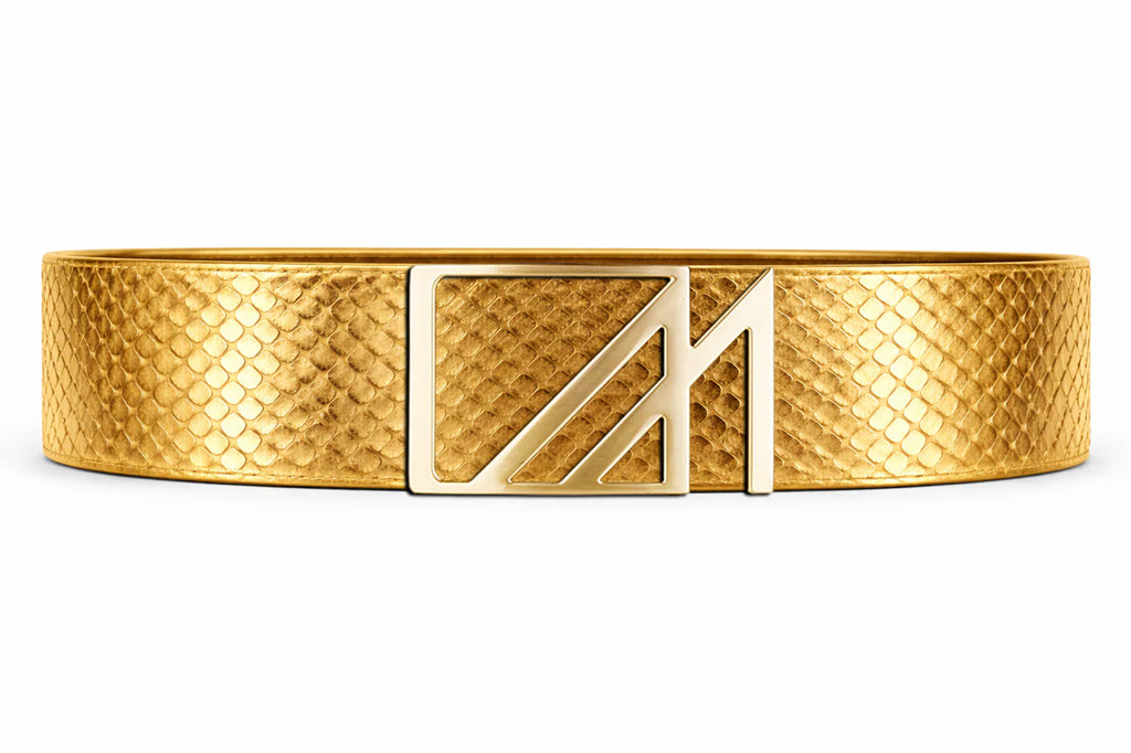 cobra belt with custom buckle