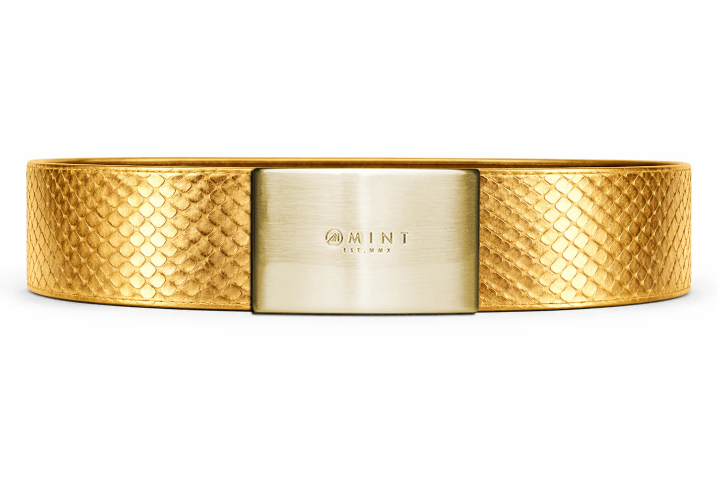 cobra belt with custom buckle