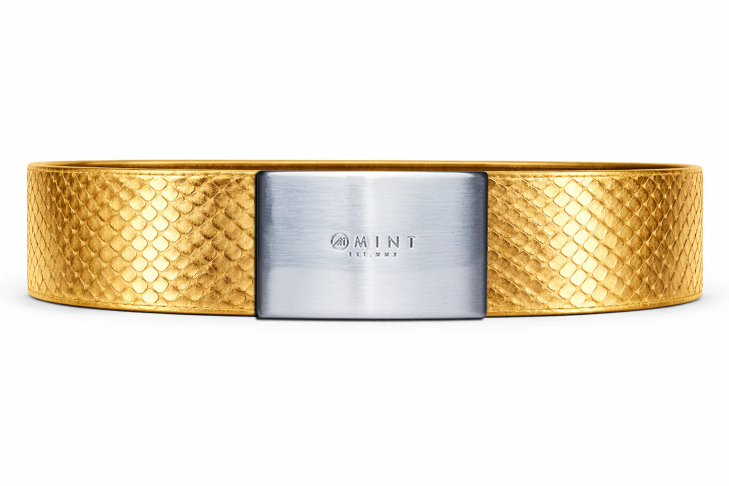 cobra belt with custom buckle