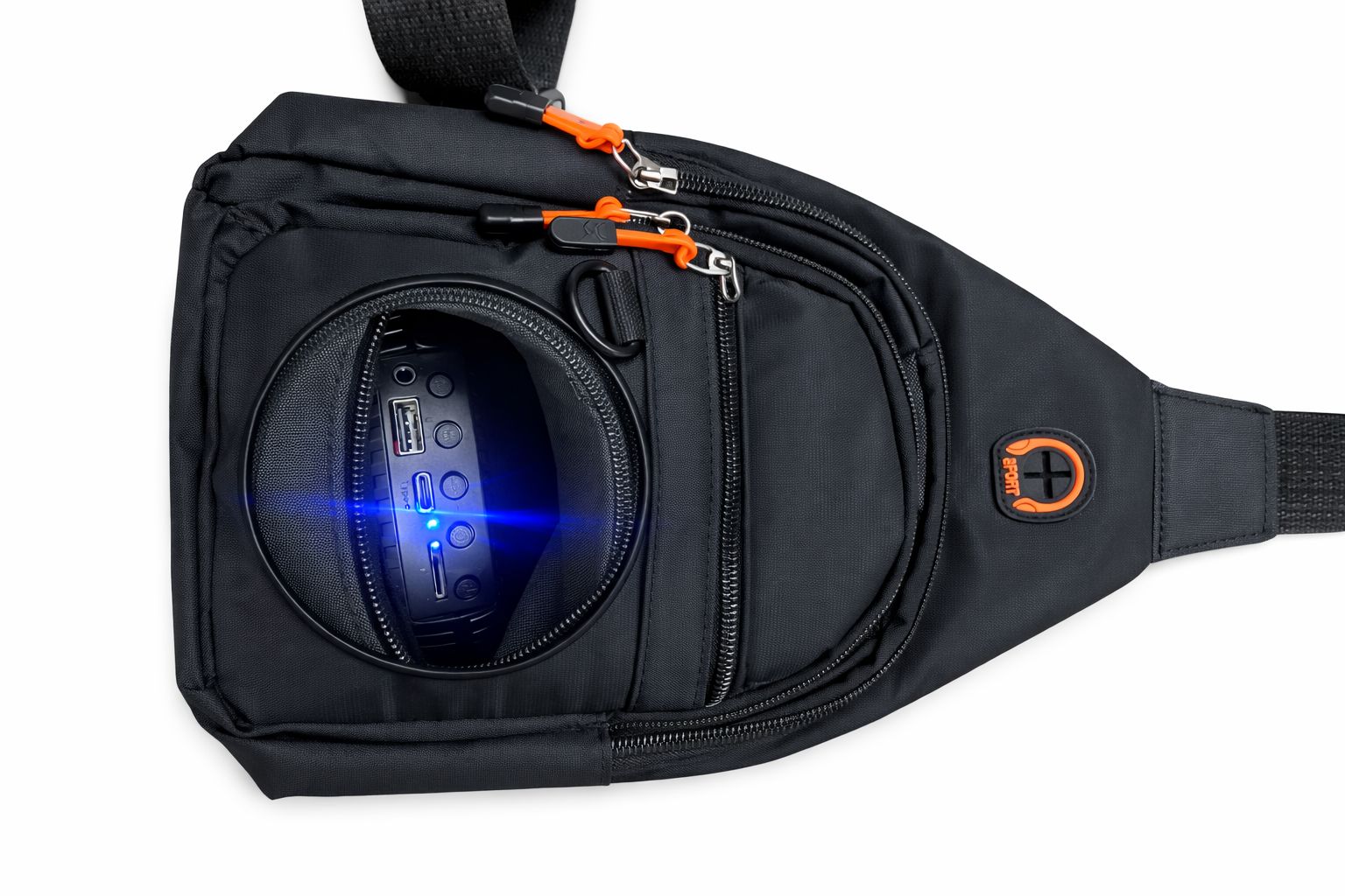 Wireless portable speaker crossbody shoulder bags BT speaker for traveling