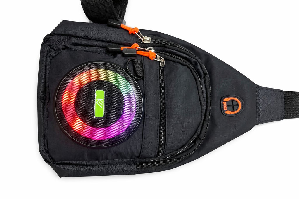 Wireless portable speaker crossbody shoulder bags BT speaker for traveling