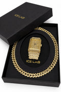 Luxury Gold Tone Diamond Watch – Luxury Rectangular Dial