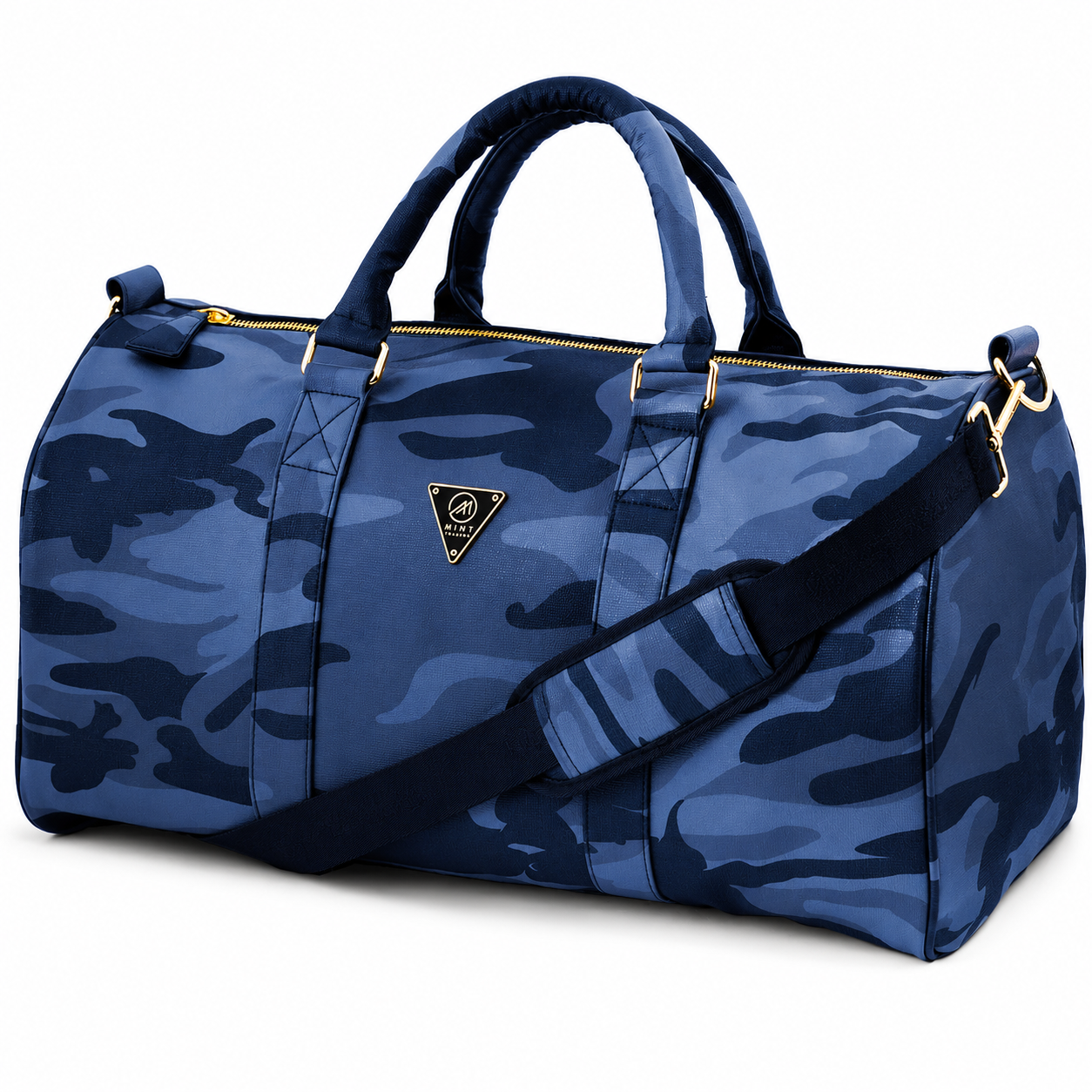 Camo Leather Duffel Bag