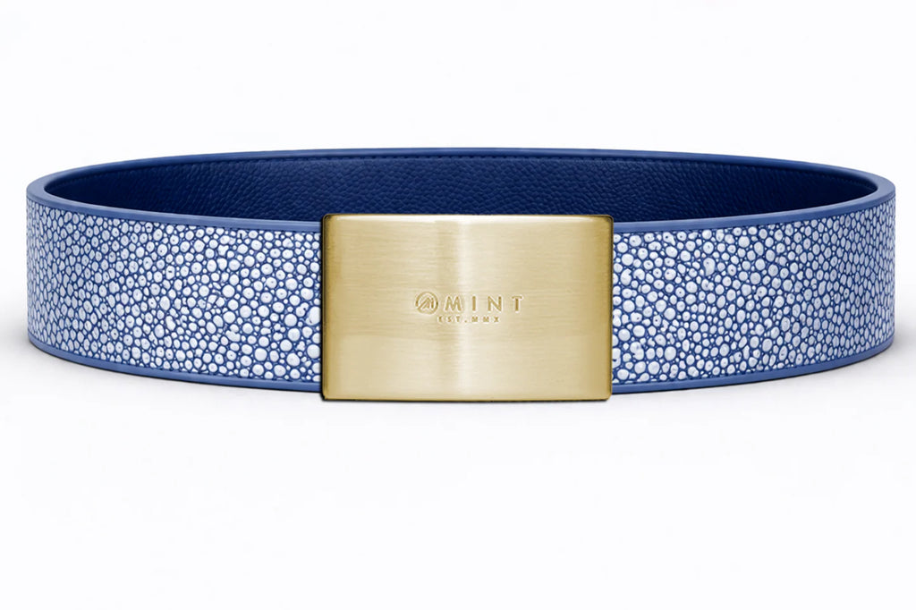 stingray belt with custom buckle style