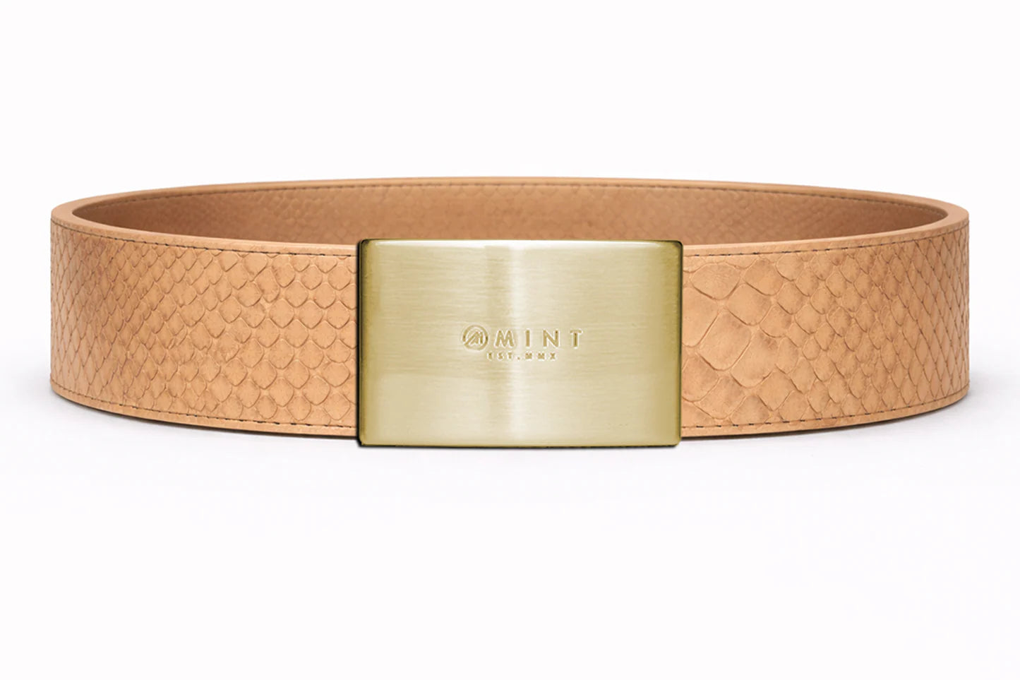 anaconda belt with Custom Buckle