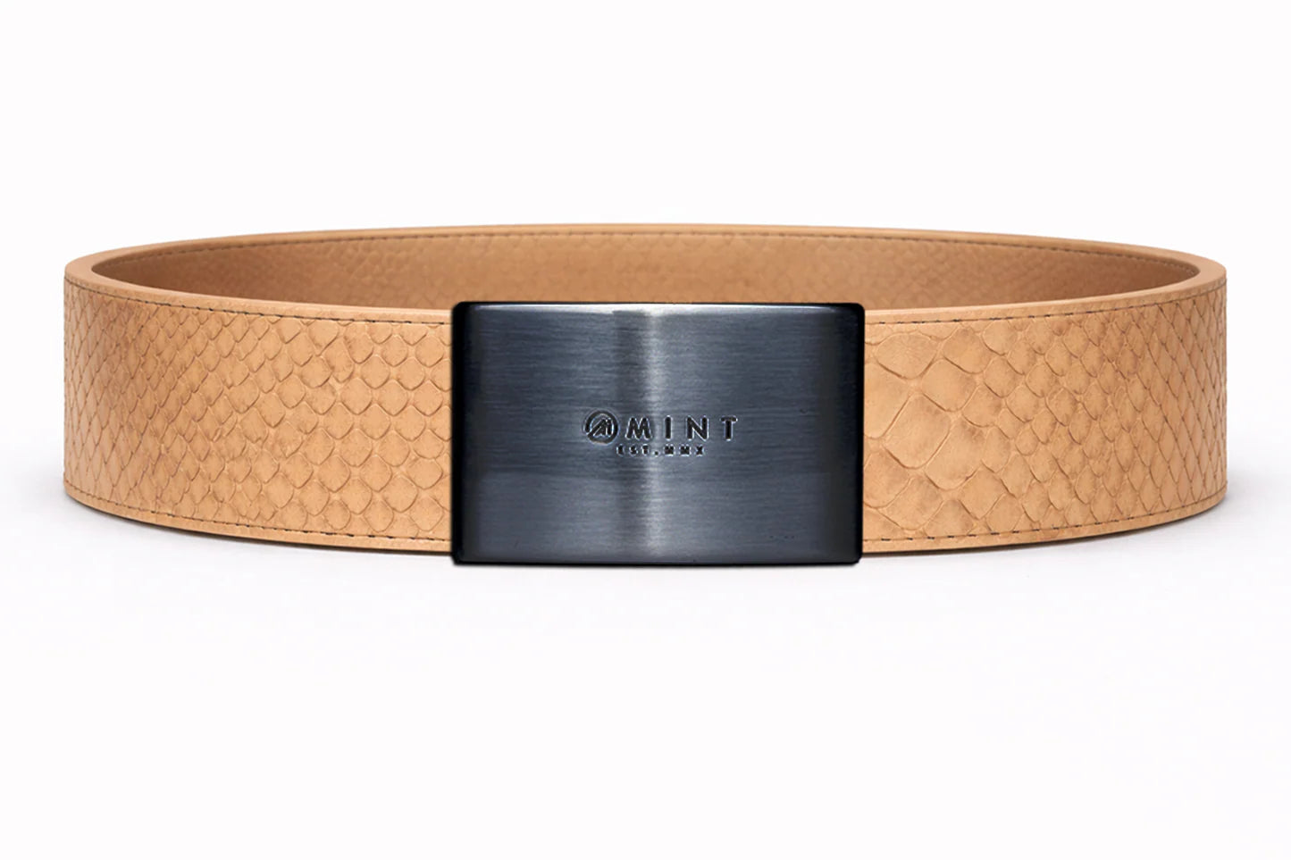 anaconda belt with Custom Buckle