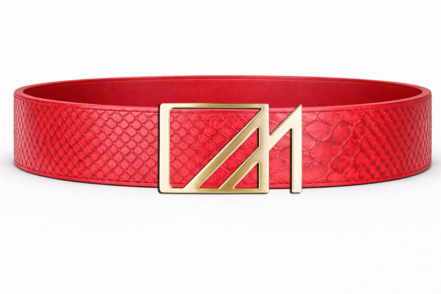 anaconda belt with Custom Buckle