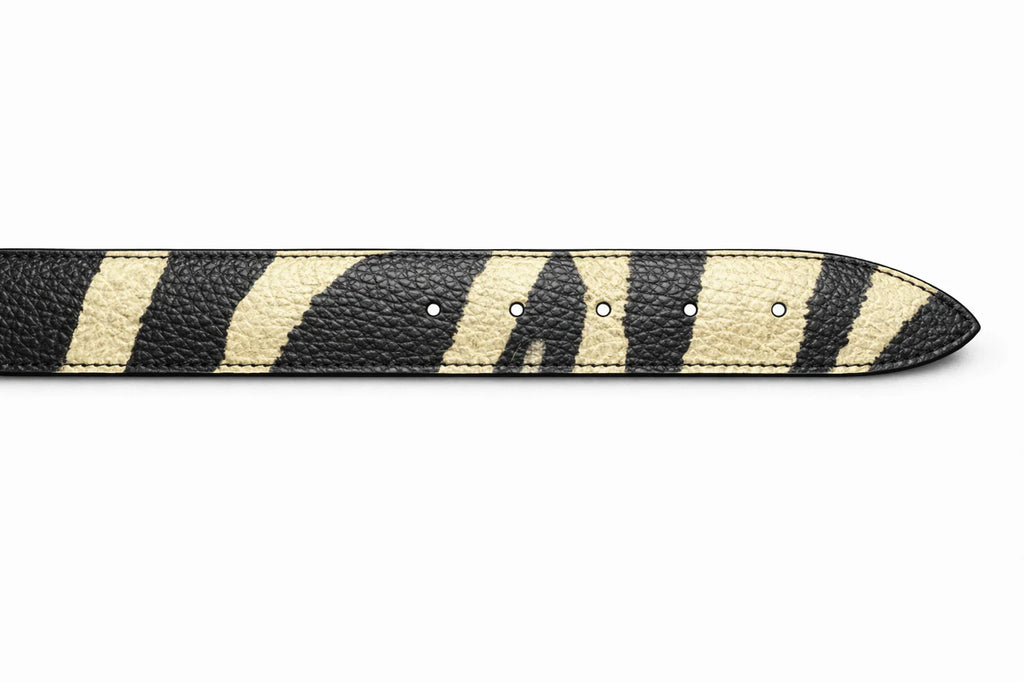 Zebra belt Collection with Custom Buckle Style